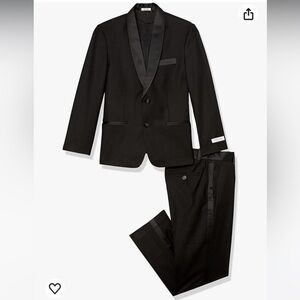 CALVIN KLEIN Boys 2-Piece Formal Tuxedo Suit Set